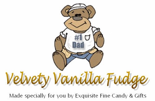 #1 Dad Velvety Vanilla Fudge Box by Chocolate Gift Boxes