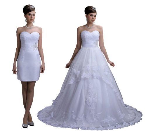 Two-in-One Tulle Lace Ball Gown