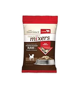 Instinct Raw Boost Mixer Beef Formula Grain- Free Freeze Dried Meal Topper for Dogs, 1 oz. Trial Size Bag