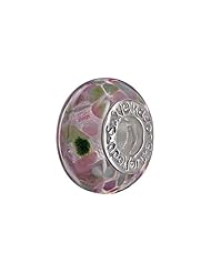 SilveRado (tm) CF13 Murano Glass Rainbow`s Edge Pandora Compatible Bead / Charm