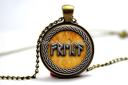 Pretty Lee 2015 Fashion Norse Gods Loki Freya Odin And Thor Written In Rune Pendant Necklace Glass Photo Cabochon Necklace Christmas gift