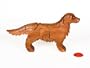 Wooden 3-D Puzzle - Golden Retriever with Frisbee Inside, Cherry