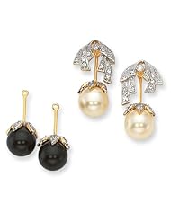 Jacqueline Kennedy Simulated Pearl Drop Earring Set