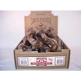 SmokeHouse Meaty Porky Bone Natural Chew For Dogs