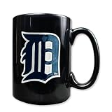 Detroit Tigers 15oz Black Ceramic Mug