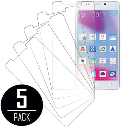 BLU Life Pure Mini Screen Protector Cover, MPERO Collection 5 Pack of Clear Screen Protectors for BLU Life Pure Mini