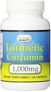 Eden Pond Turmeric Curcumin, 1000mg in Two Daily Capsules, 120 Caps