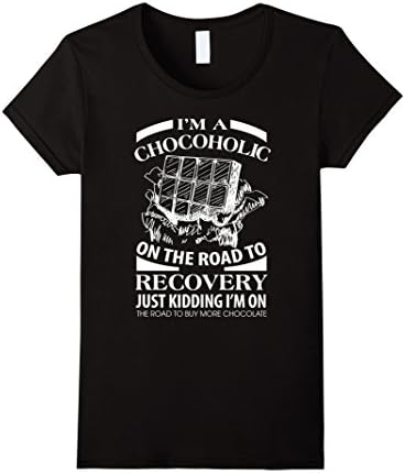 Women's I'm A Chocoholic On The Road To Recovery XL Black