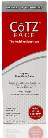 Cotz Face Lighter Skin Tone Spf 40, 1.5 Ounce by Fallene, Ltd.