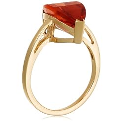 Yellow Gold Lab Created Padparadscha Ring 10k Yellow Gold Lab Created Padparadscha Ring 10k