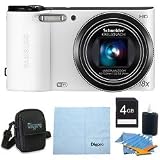 Samsung WB150F Smart Wi-Fi Digital Camera Deluxe Bundle With 4 GB Secure Digital High Capacity (SDHC) Memory Card, Digpro Compact Camera Deluxe Carrying Case, Cleaning Kit WHITE