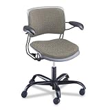 HON 4300 Series Passive Ergonomic Mid-Back Swivel Chair, Black Base, Lava Fabric