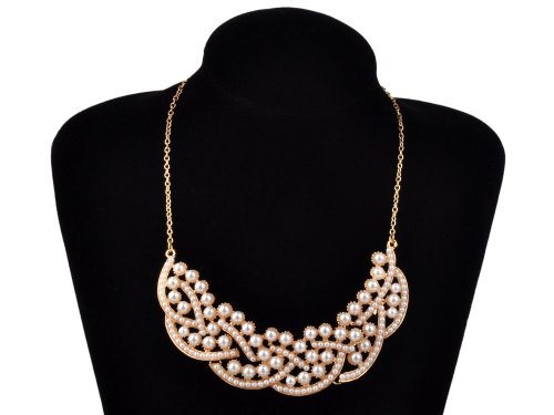 Bestpriceam Womens Metal Fashion Statement Bib Collar Necklace Collection-various Styles image