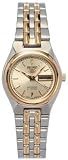 Seiko SYM798 Ladies Seiko 5 Automatic Dress Watch Gold Dial Stainless Steel Two Tone