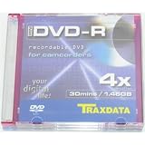 Traxdata 8cm DVD-R 1.4GB discs 3 pack