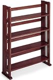 Folding / stacking 4 shelf Multicolormedia Storage Unit, FOUR SHELF, WALNUT 41i%2BshJMK%2BL. SL160 Folding / stacking 4 shelf Multicolormedia Storage Unit, FOUR SHELF, WALNUT