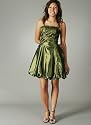 Sequin Pleated Bubble Dress for Bridesmaid Formal Prom