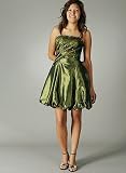 Sequin Pleated Bubble Dress for Bridesmaid Formal Prom