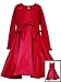 Rare Editions Girls Holiday Red Satin Dress with Sequin Cardigan ~ Size (4-6x)