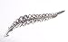 Accessories By Park Lane, O2805, Diamante Leaf Brooch With Crystal Stones