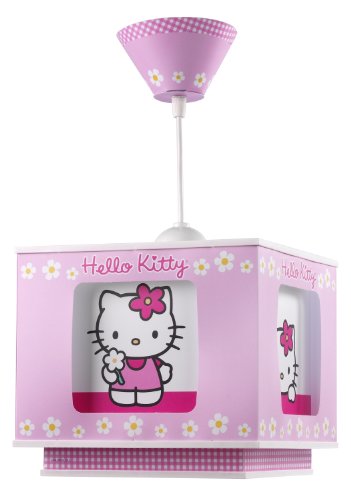 Dalber - 63252 - Lampe de Plafond - Lustre Carre - Hello Kitty