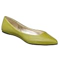Women's Xhilaration: Saniya Pointed Toe Flats - Bright Green