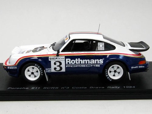 Cover image : 【Spark/スパーク】1/43 ポルシェ 911 SCRS No.3 1984年 コスタブラバラリー 「ロスマンズ」加工品