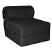 Children's Studio Chair Sleeper Jr. Twin 24", Black