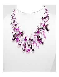 Semi GemStone Beads Necklace In Zinc