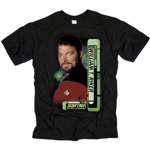 Star Trek T-Shirt Commander William Riker The Next Generation