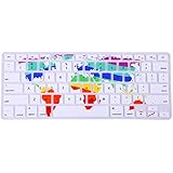 HDE Silicone Rubber Keyboard Skin for MacBook Pro with Retina Display and MacBook Air 13" (World Map)