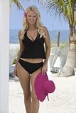 Solid Black Swimsuit Extra Full Bottom: Swimwear Bottom Only