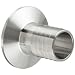 Parker Sanitary Tube Fitting, Stainless Steel 304, Rubber Hose Adapter, 1" Tube OD x 1" Hose ID