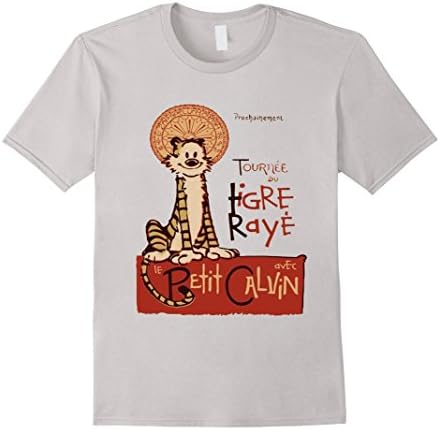 Men's Le Tigre Raye T-Shirt Medium Silver