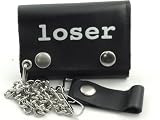 Loser Genuine Leather Chain Wallet