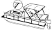 Carver 4 Bow Square Tube Bimini Top 9 Foot with Matching Zippered Storage Boot Sunbrella Acrylic
