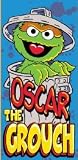 Oscar The Grouch Terry Velour Beach/Bath Towel