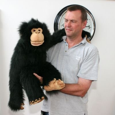 Childrens Toyshop  Toys : Extra Large Chimpanzee Hand Puppet