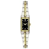 Seiko Wrist Watches-Seiko Ladies Two-Tone Dress Watch, Black SZZB84