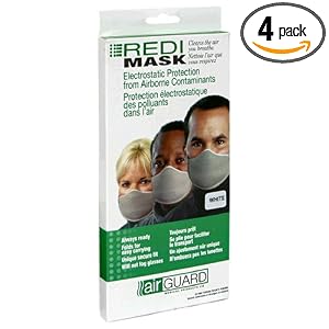 Polarwrap Air Guard Redi Mask, White, 1 Mask (Pack of 4) by PolarWrap