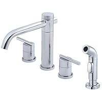 Danze D414458 Parma Two Handle Kitchen Faucet with Sprayer, Chrome