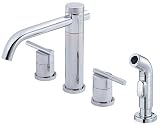 Danze D414458 Parma Double-Handle Kitchen Faucet with Sprayer, Chrome