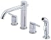 Danze Parma Double-Handle Kitchen Faucet with Sprayer, Chrome #D414458