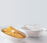 CorningWare French White 3-Piece Bake/Serve Set with Glass Cover