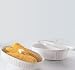CorningWare French White 3-Piece Bake/Serve Set with Glass Cover