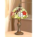 Tiffany Style Dragonfly Table Lamp Desk Light 200mm / 8" Handmade Glass Shade