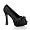Black Glitter-Satin