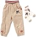 Sterntaler 76943 - Hose aus Babycord mit Stickmotiven "sheep", "ornaments" und "S", gef&uuml;ttert mit Sweatware, Farbe: natur (Farb-Nr. 49)