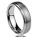 Prime Pristine 6mm 8mm Mens Womens Titanium Wedding Band Ring Brushed Centered Domed Band Ring SZ: 10.5