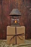 Rustic Bedside Candle Lantern Black Country Rustic Lighting